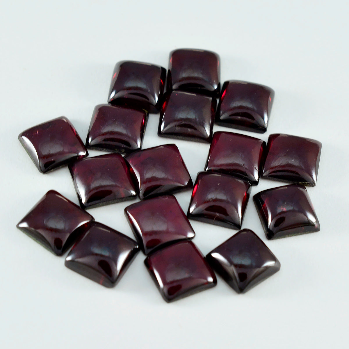 Garnet 10PC Tiny 5x5 MM Square Cabochon Red Sparkling semi Precious Gems