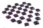 Garnet 10PC Tiny 5x5 MM Square Cabochon Red Sparkling semi Precious Gems