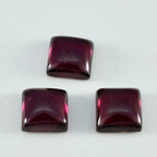 Garnet 1PC Tiny 6x6 MM Square Cabochon Red Polished semi Precious Loose Gems