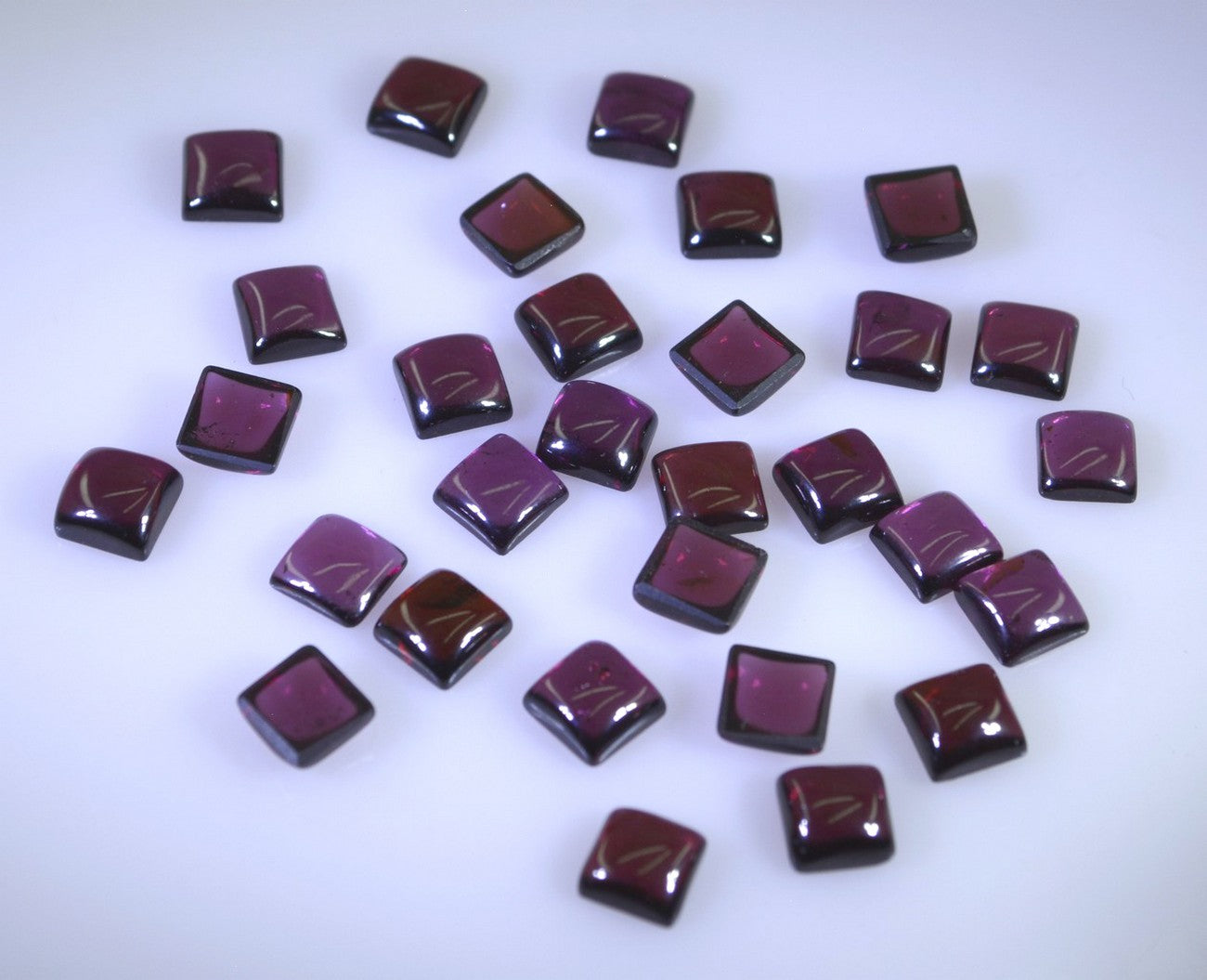Garnet 1PC Medium 9x9 MM Square Cabochon Red Lustrous semi Precious Semi Precious Gemstone
