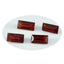Garnet 1PC Tiny 4x8 MM Baguette Faceted Red Fine Semi Precious Gems