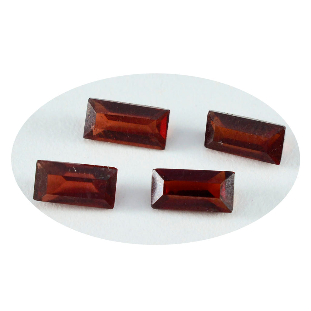 Garnet 1PC Small 5x10 MM Baguette Faceted Red High Quality Semi Precious Loose Gems