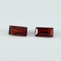 Garnet 1PC Small 6x12 MM Baguette Faceted Red Natural Semi Precious Loose Gemstone