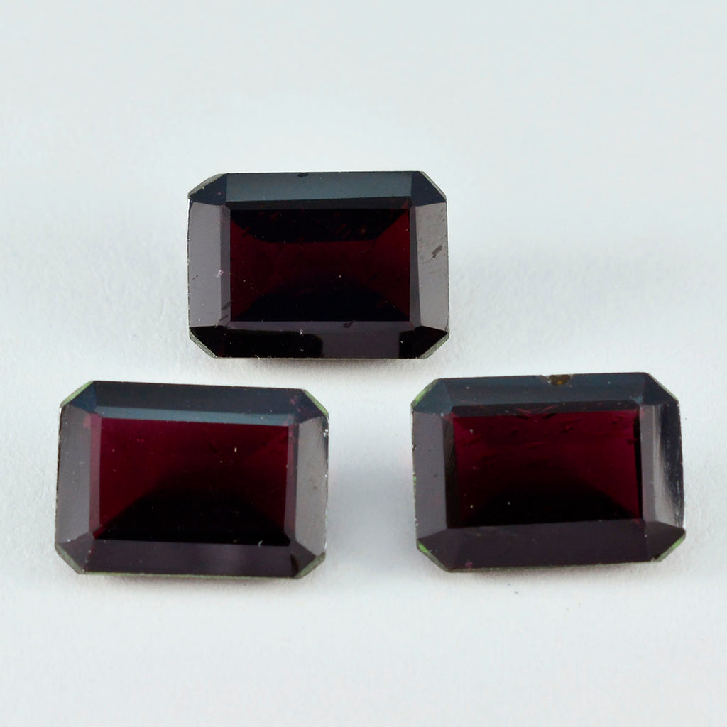Garnet 1PC Chunky 15x20 MM Emerald Faceted Red Luster Semi Precious Loose Gems