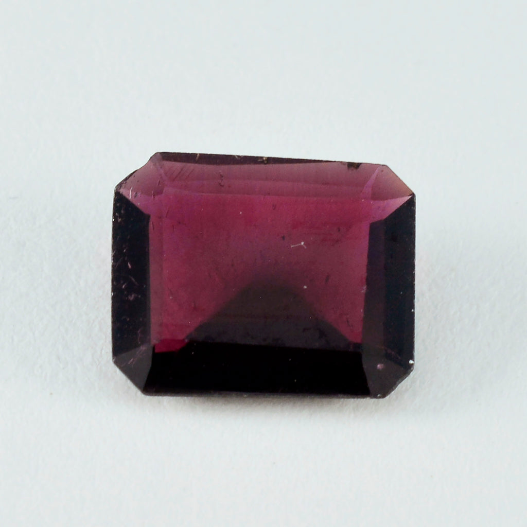 Garnet 1PC Large 10x12 MM Emerald Faceted Red Brilliant Semi Precious Loose Gems