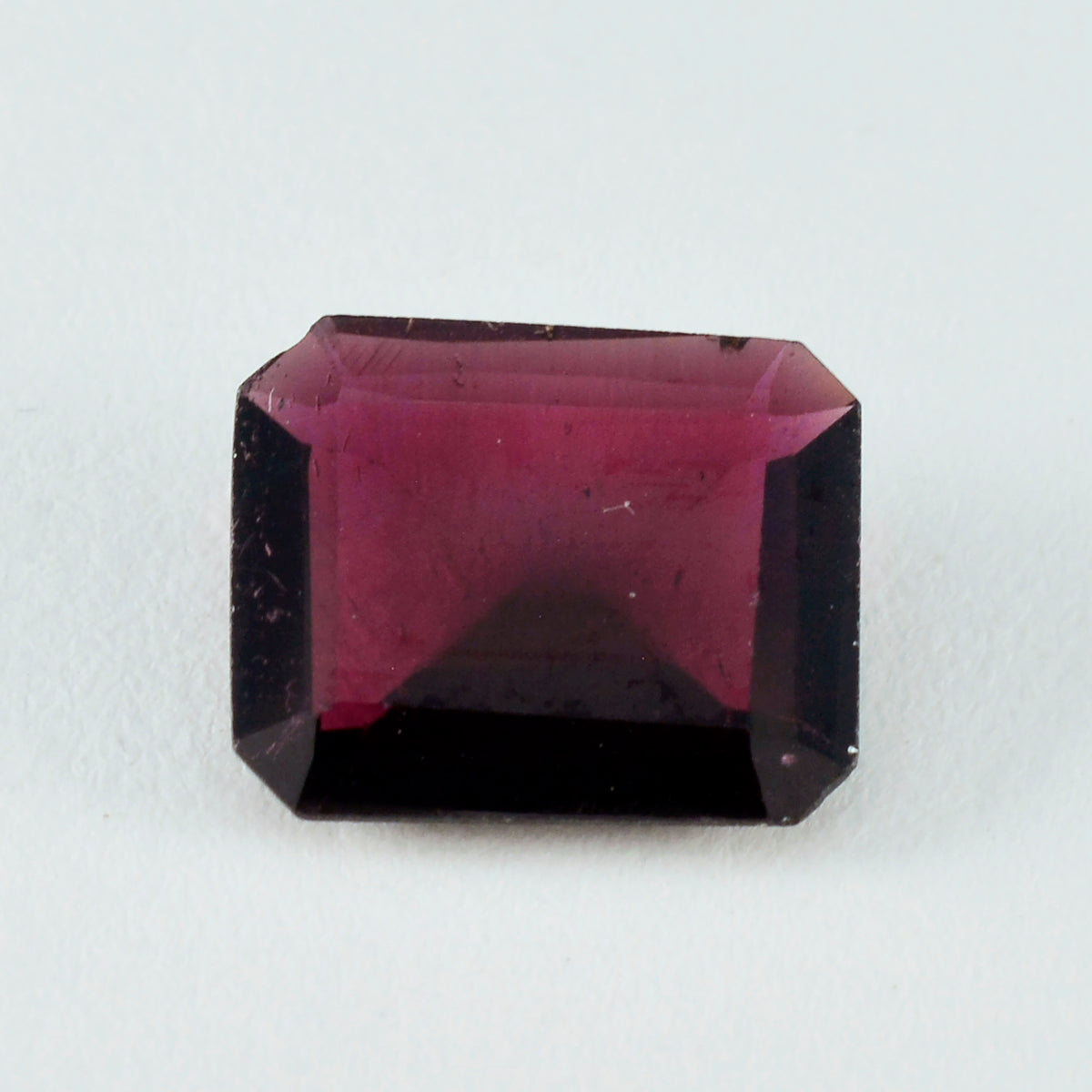 Garnet 1PC Large 10x12 MM Emerald Faceted Red Brilliant Semi Precious Loose Gems