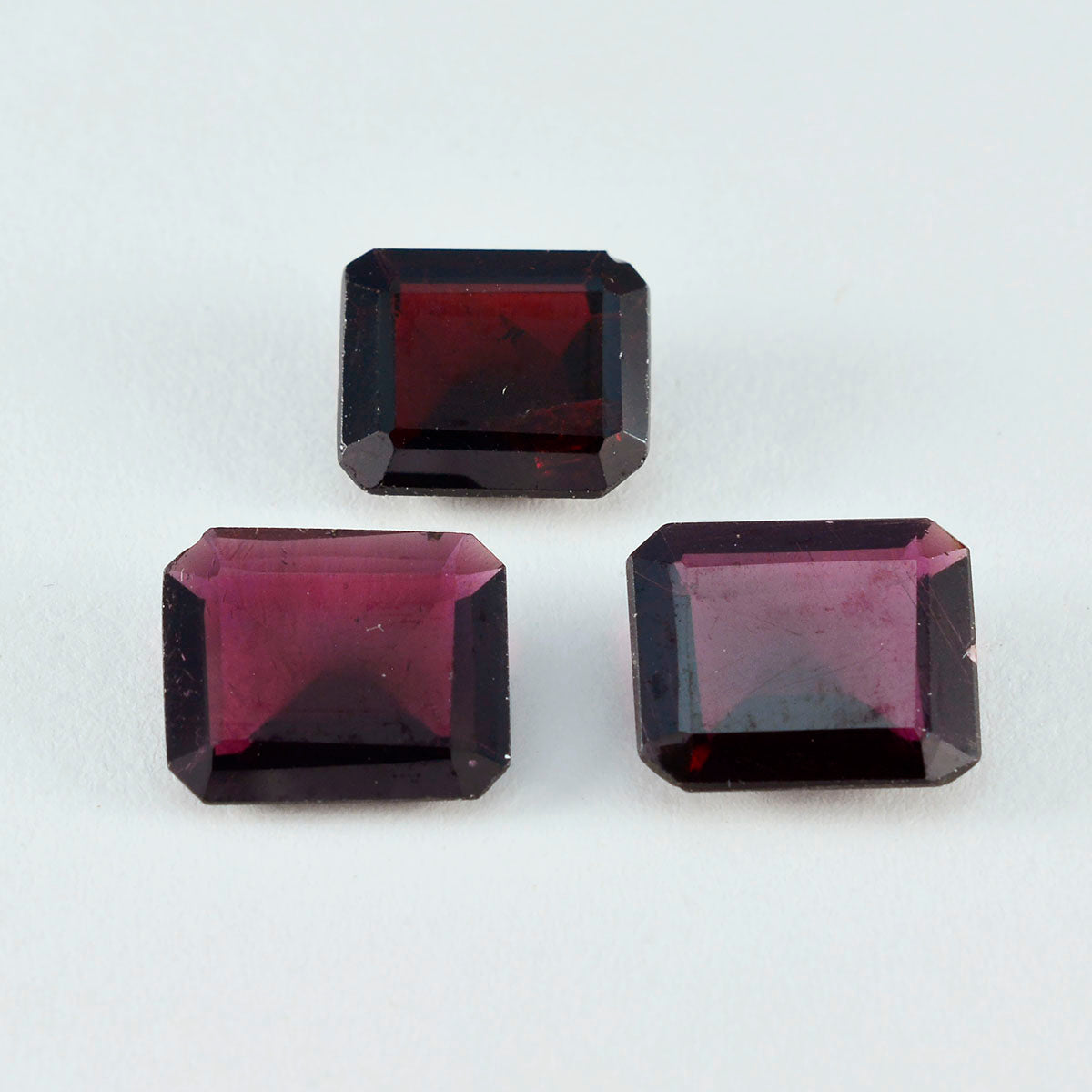 Garnet 1PC Large 10x14 MM Emerald Faceted Red Sparkling Semi Precious Loose Gemstone