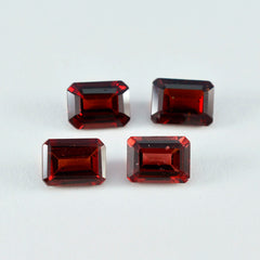Garnet 1PC Tiny 5x7 MM Emerald Faceted Red Shine Semi Precious Loose Gems