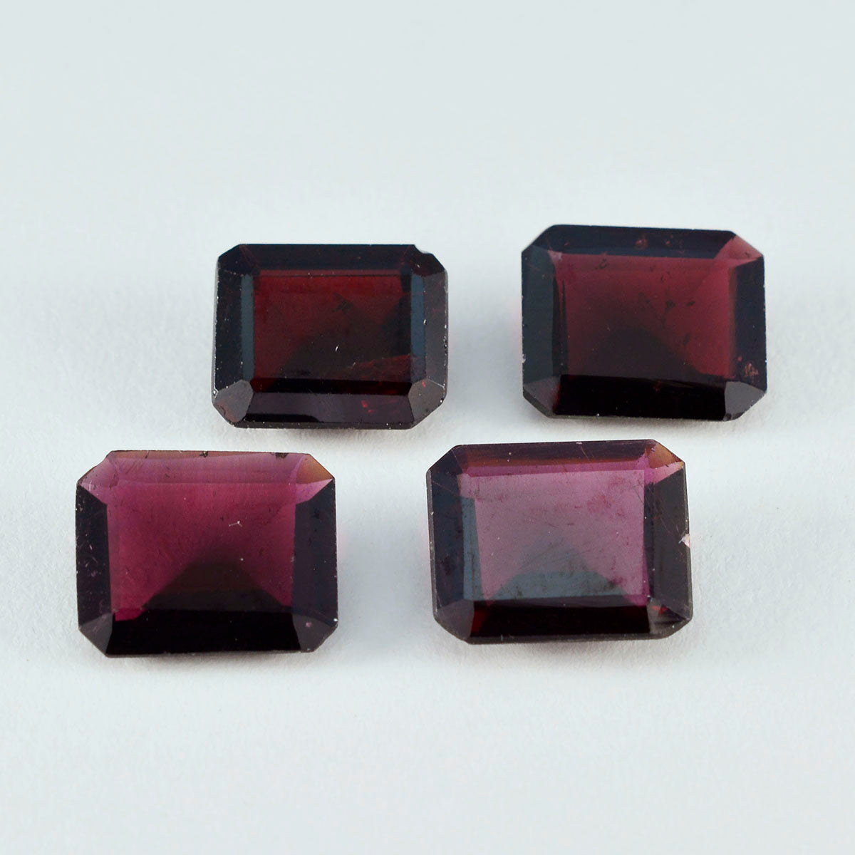 Garnet 1PC Chunky 12x16 MM Emerald Faceted Red Polished Semi Precious Loose Gemstones Secundaire afbeelding