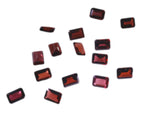 Garnet 1PC Small 6x9 MM Emerald Faceted Red High Quality Semi Precious Loose Gemstones