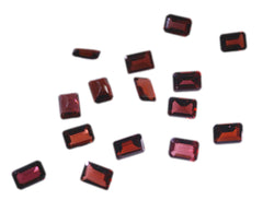 Garnet 1PC Small 6x9 MM Emerald Faceted Red High Quality Semi Precious Loose Gemstones