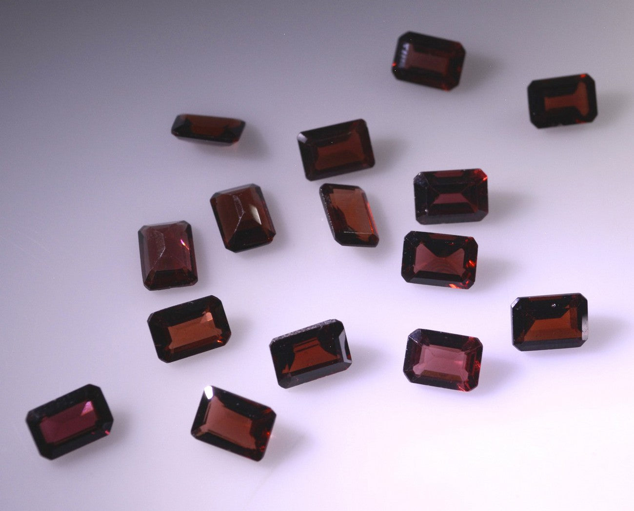 Garnet 1PC Small 6x9 MM Emerald Faceted Red High Quality Semi Precious Loose Gemstones
