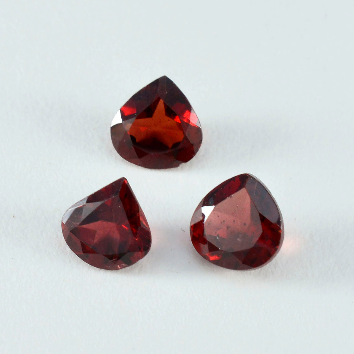 Garnet 1PC Large 11x11 MM Heart Faceted Red Fine Semi Precious Loose Gemstone