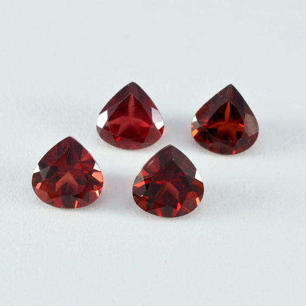 Garnet 1PC Tiny 6x6 MM Heart Faceted Red Polished Semi Precious Loose Gems
