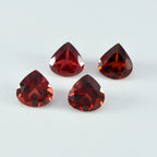 Garnet 10PC Tiny 3x3 MM Heart Faceted Red Fiery Semi Precious Loose Gemstone