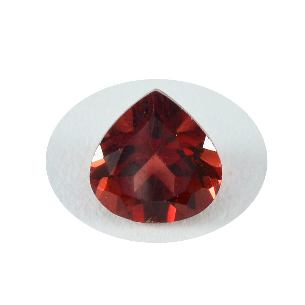 Garnet 1PC Chunky 13x13 MM Heart Faceted Red Natural Semi Precious Gems