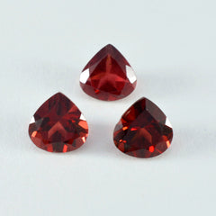 Garnet 1PC Chunky 14x14 MM Heart Faceted Red Genuine Semi Precious Loose Gems