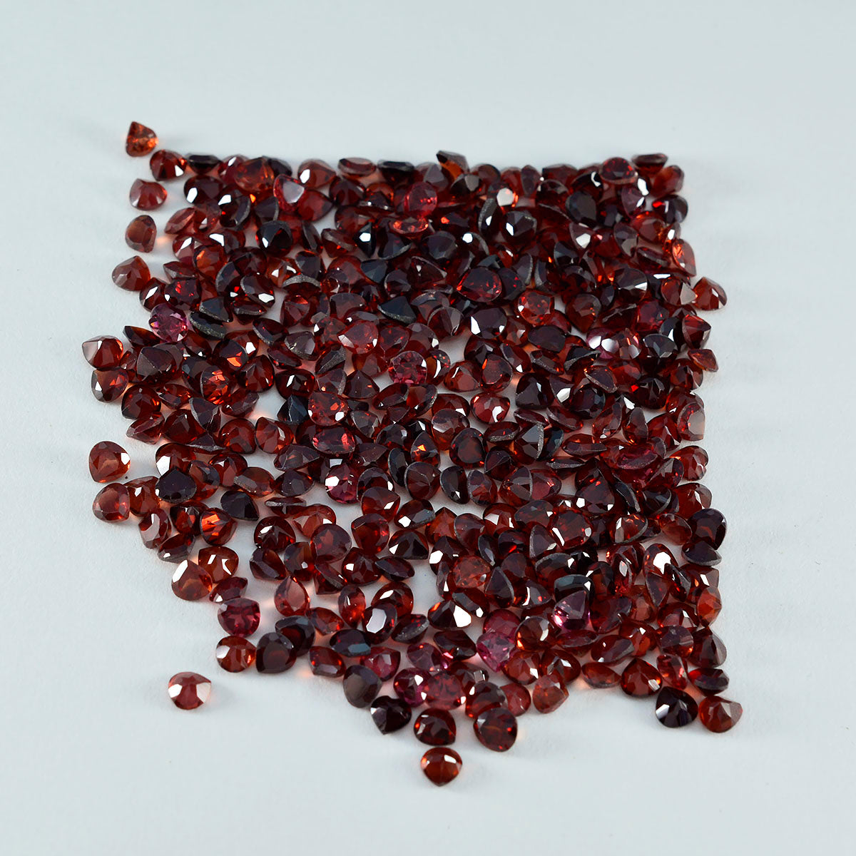 Garnet 1PC Small 7x7 MM Heart Faceted Red Splendid Semi Precious Loose Gemstone