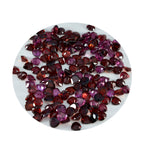 Garnet 1PC Small 8x8 MM Heart Faceted Red Luster Semi Precious Loose Gemstones