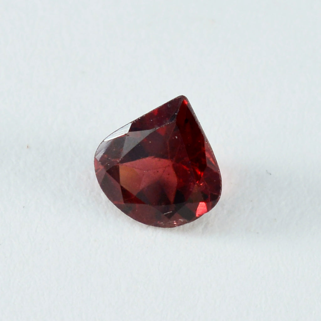 Garnet 1PC Chunky 14x14 MM Heart Faceted Red Genuine Semi Precious Loose Gems