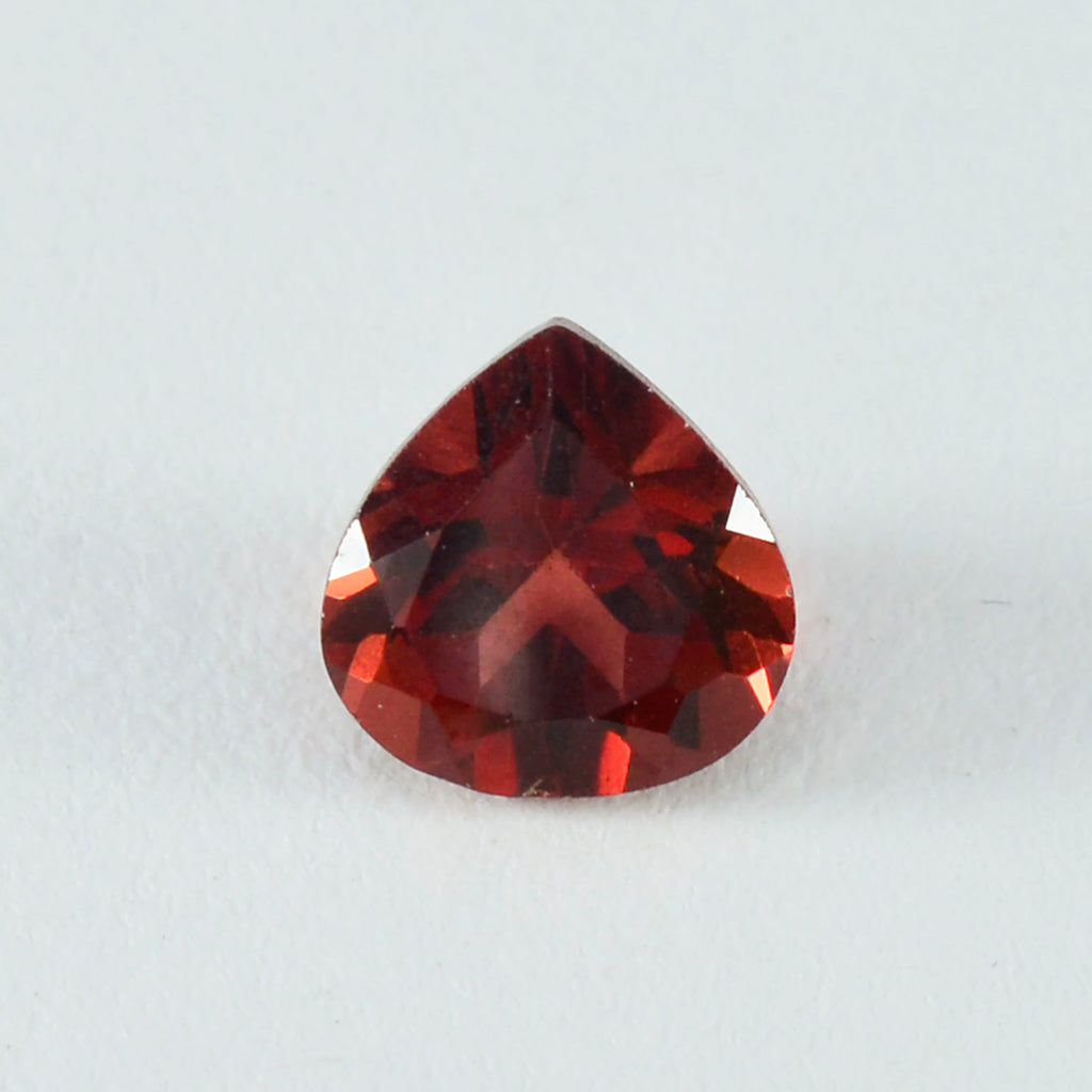 Garnet 1PC Chunky 16x16 MM Heart Faceted Red Pure Semi Precious Loose Gemstones