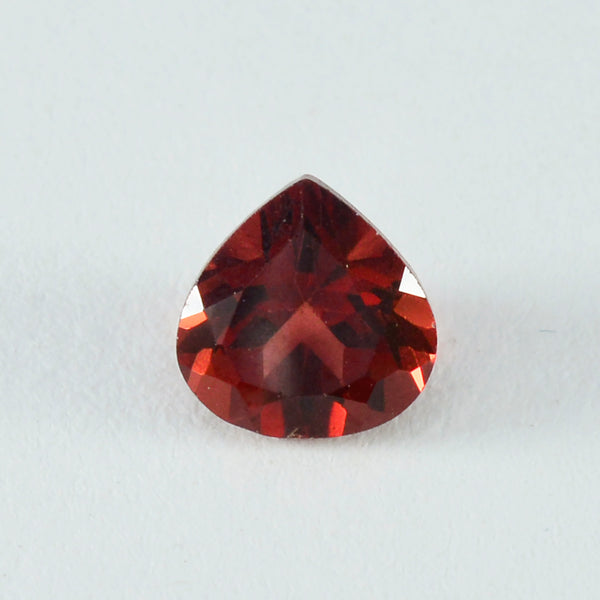 Garnet 1PC Chunky 16x16 MM Heart Faceted Red Pure Semi Precious Loose Gemstones