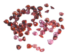 Garnet 1PC Tiny 6x6 MM Heart Faceted Red Polished Semi Precious Loose Gems