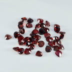 Garnet 1PC Small 7x7 MM Heart Faceted Red Splendid Semi Precious Loose Gemstone