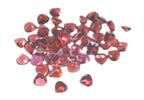 Garnet 1PC Small 8x8 MM Heart Faceted Red Luster Semi Precious Loose Gemstones