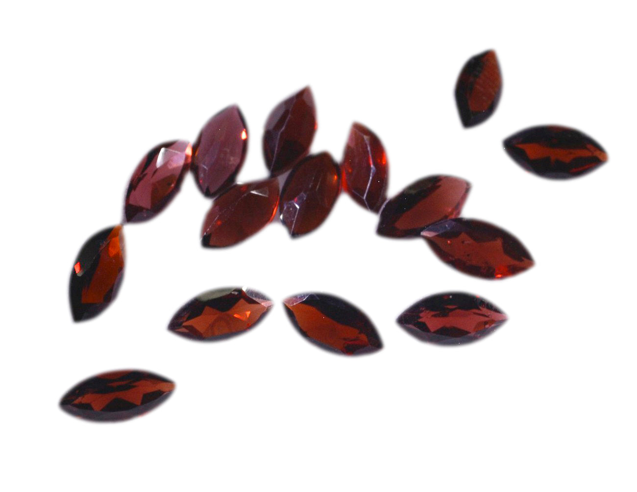 Garnet 1PC Small 6x12 MM Marquise Faceted Red Splendid Semi Precious Gems