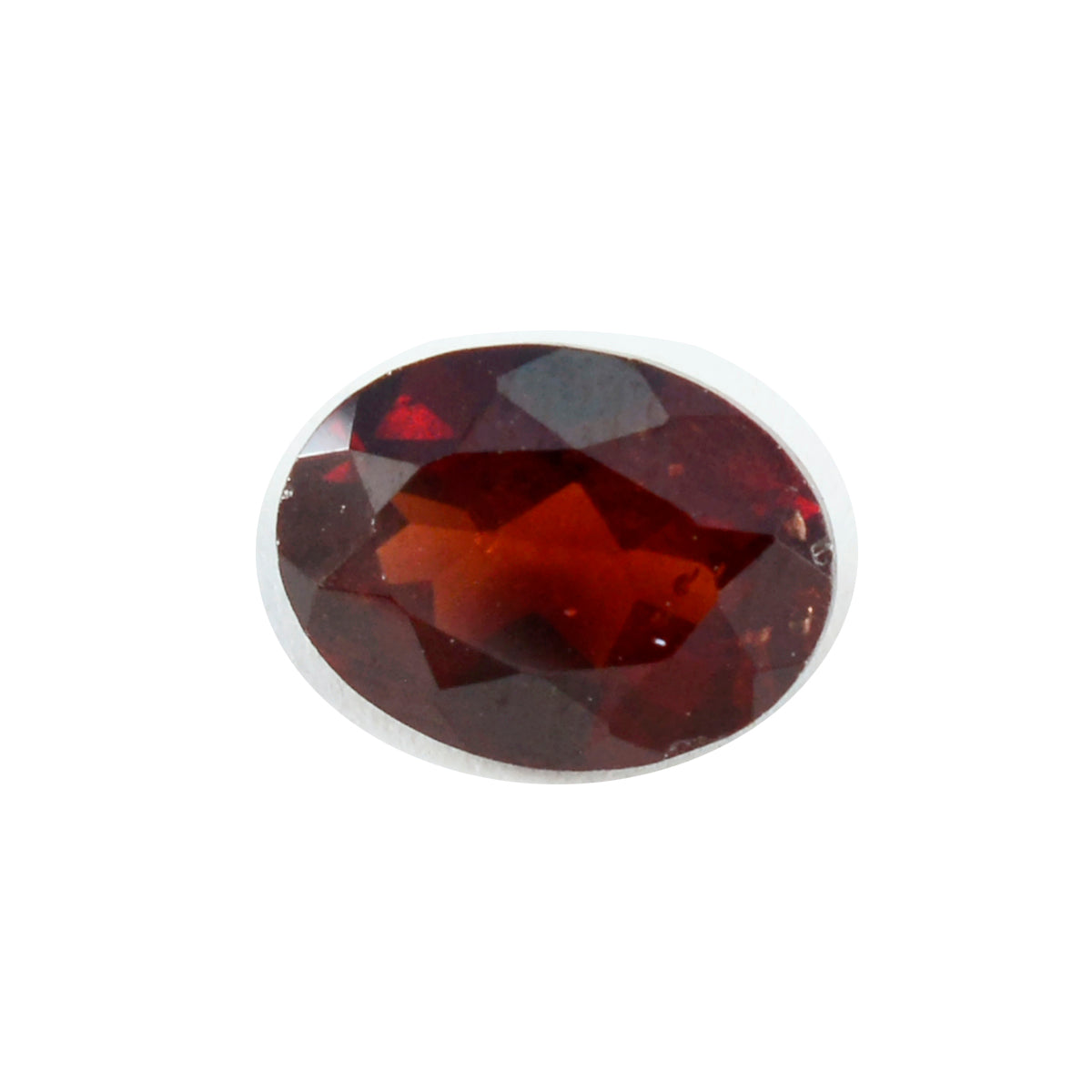 Garnet 1PC Large 10x12 MM Oval Faceted Red High Quality Semi Precious Loose Gems Hoofdafbeelding