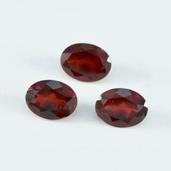 Garnet 1PC Large 10x12 MM Oval Faceted Red High Quality Semi Precious Loose Gems