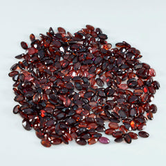 Garnet 1PC Small 6x8 MM Oval Faceted Red Sparkling Semi Precious Loose Gemstone