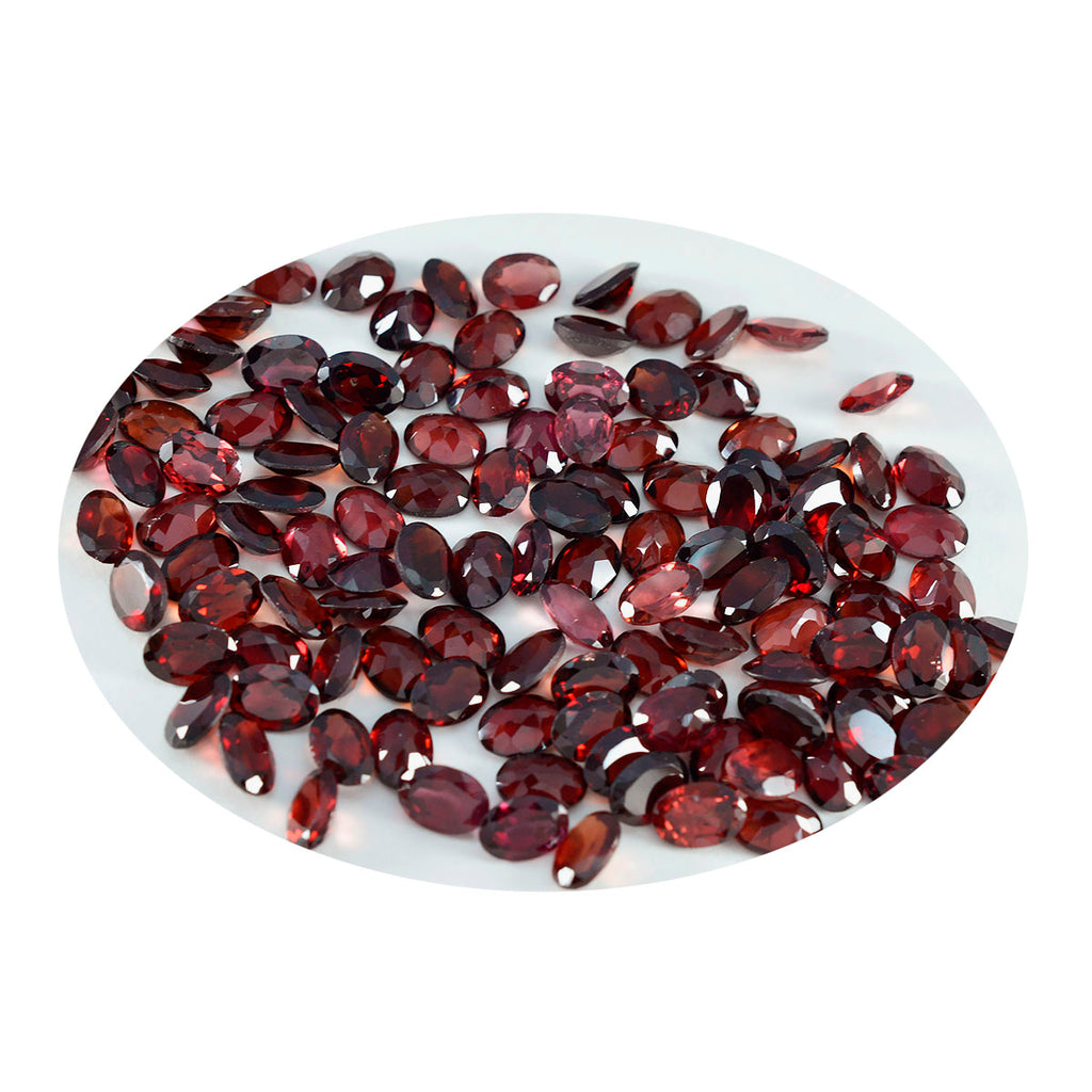 Garnet 1PC Small 7x9 MM Oval Faceted Red Splendid Semi Precious Gems