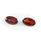 Garnet 1PC Large 9x11 MM Oval Faceted Red Shine Semi Precious Loose Gemstones