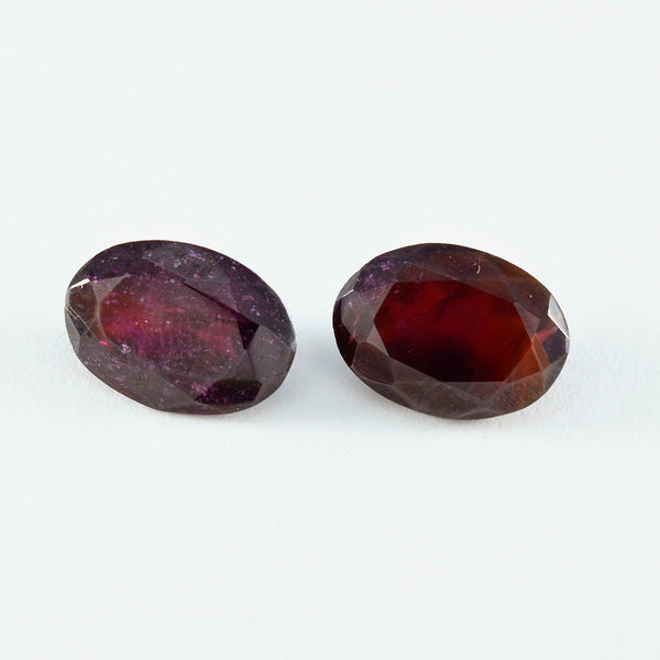 Garnet 1PC Chunky 12x16 MM Oval Faceted Red Genuine Semi Precious Loose Gemstones