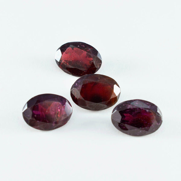 Garnet 1PC Small 6x8 MM Oval Faceted Red Sparkling Semi Precious Loose Gemstone