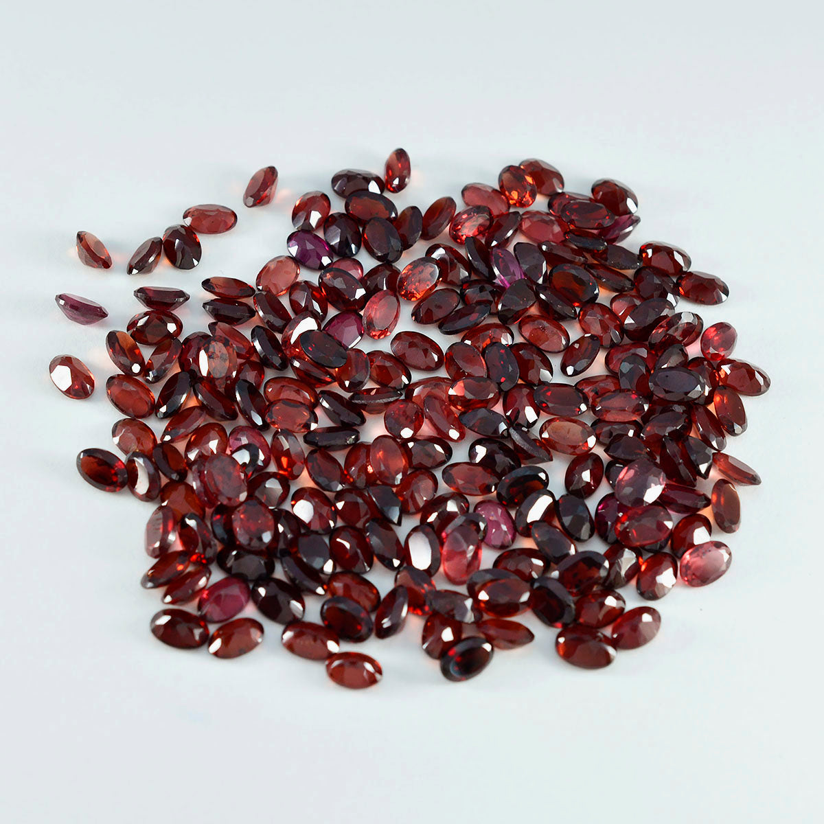 Garnet 1PC Tiny 5x7 MM Oval Faceted Red Brilliant Semi Precious Loose Gems