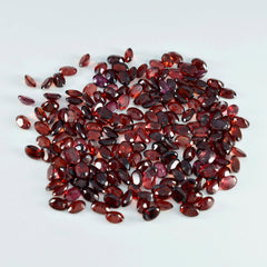 Garnet 1PC Tiny 5x7 MM Oval Faceted Red Brilliant Semi Precious Loose Gems