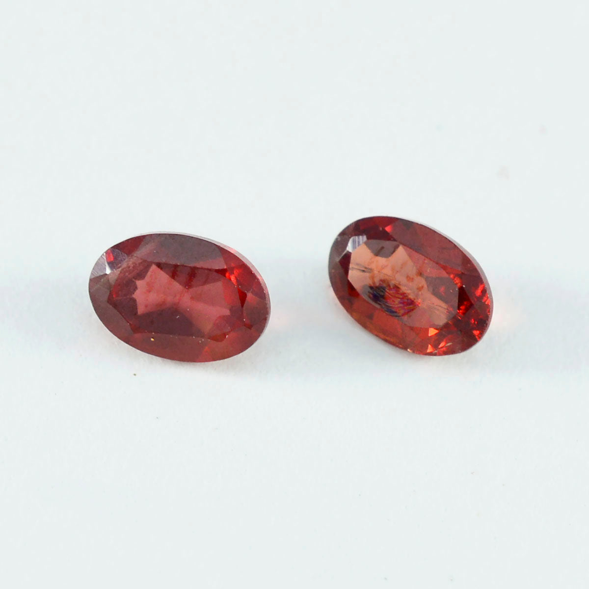 Garnet 1PC Small 6x9 MM Oval Faceted Red Polished Semi Precious Loose Gemstones