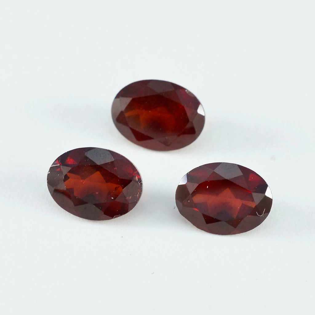 Garnet 1PC Large 9x11 MM Oval Faceted Red Shine Semi Precious Loose Gemstones
