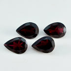 Garnet 1PC Chunky 12x16 MM Pear Faceted Red Shine Semi Precious Loose Gems
