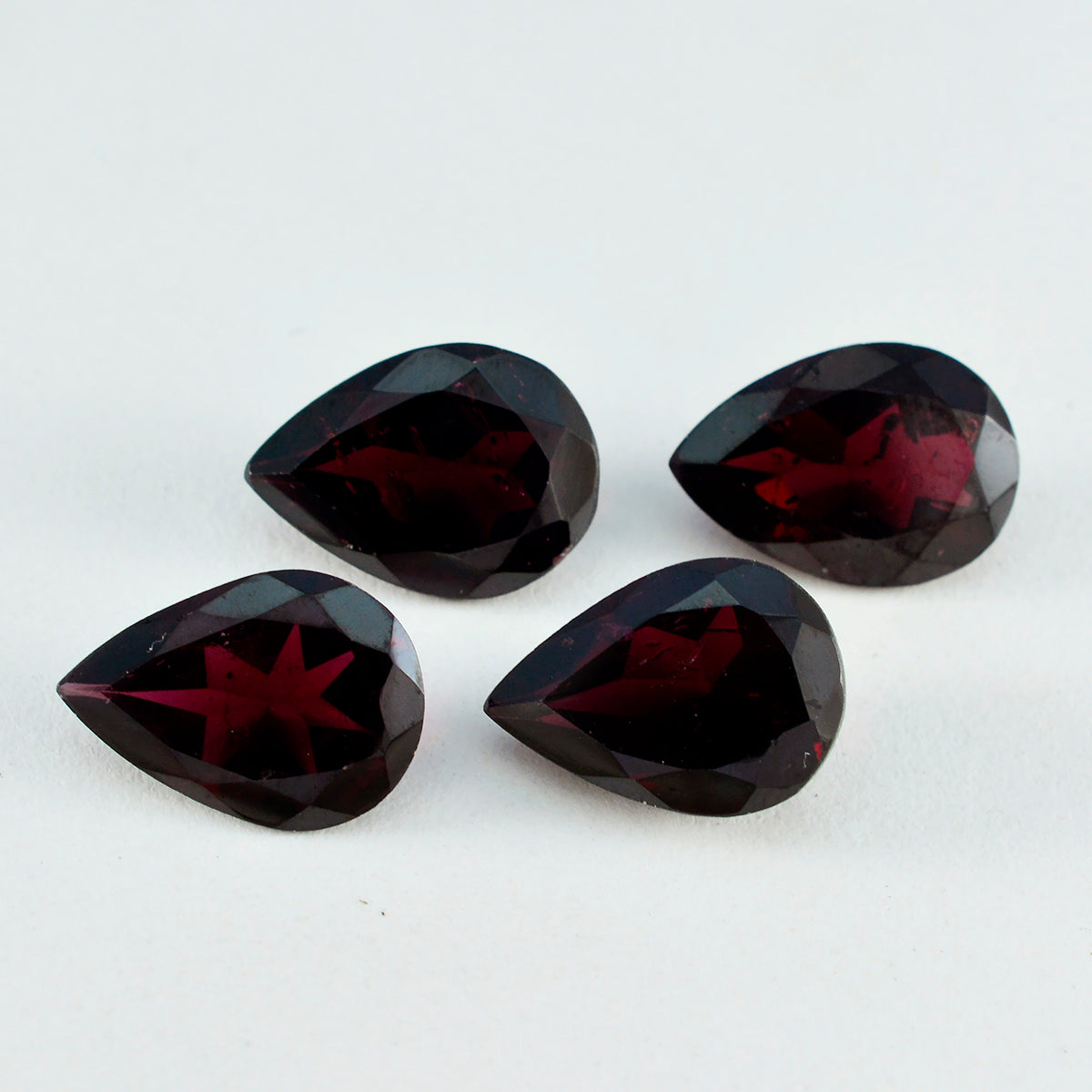 Garnet 1PC Chunky 12x16 MM Pear Faceted Red Shine Semi Precious Loose Gems
