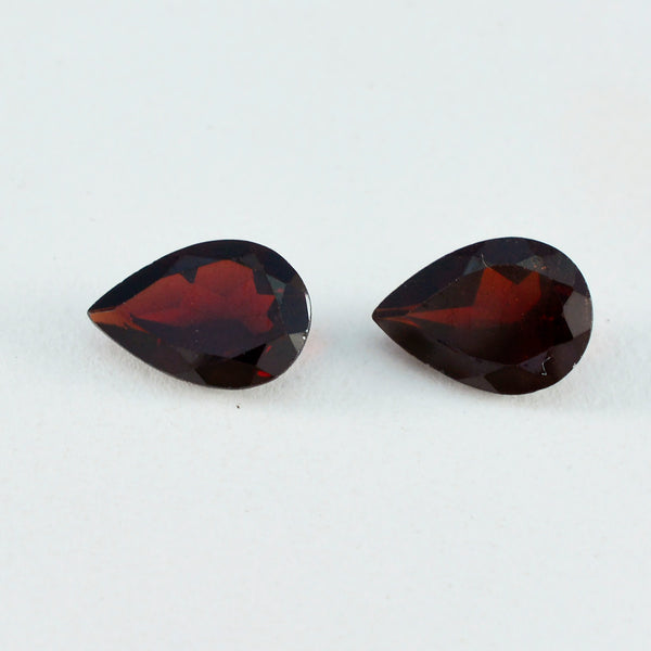 Garnet 1PC Large 10x12 MM Pear Faceted Red Luster Semi Precious Loose Gemstones
