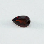 Garnet 1PC Tiny 4x6 MM Pear Faceted Red Natural Semi Precious Loose Gemstone