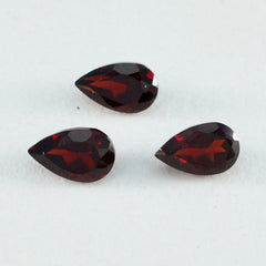 Garnet 1PC Tiny 5x7 MM Pear Faceted Red Genuine Semi Precious Loose Gemstones