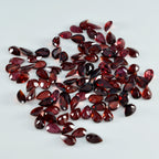 Garnet 1PC Small 6x8 MM Pear Faceted Red Superior Semi Precious Gems