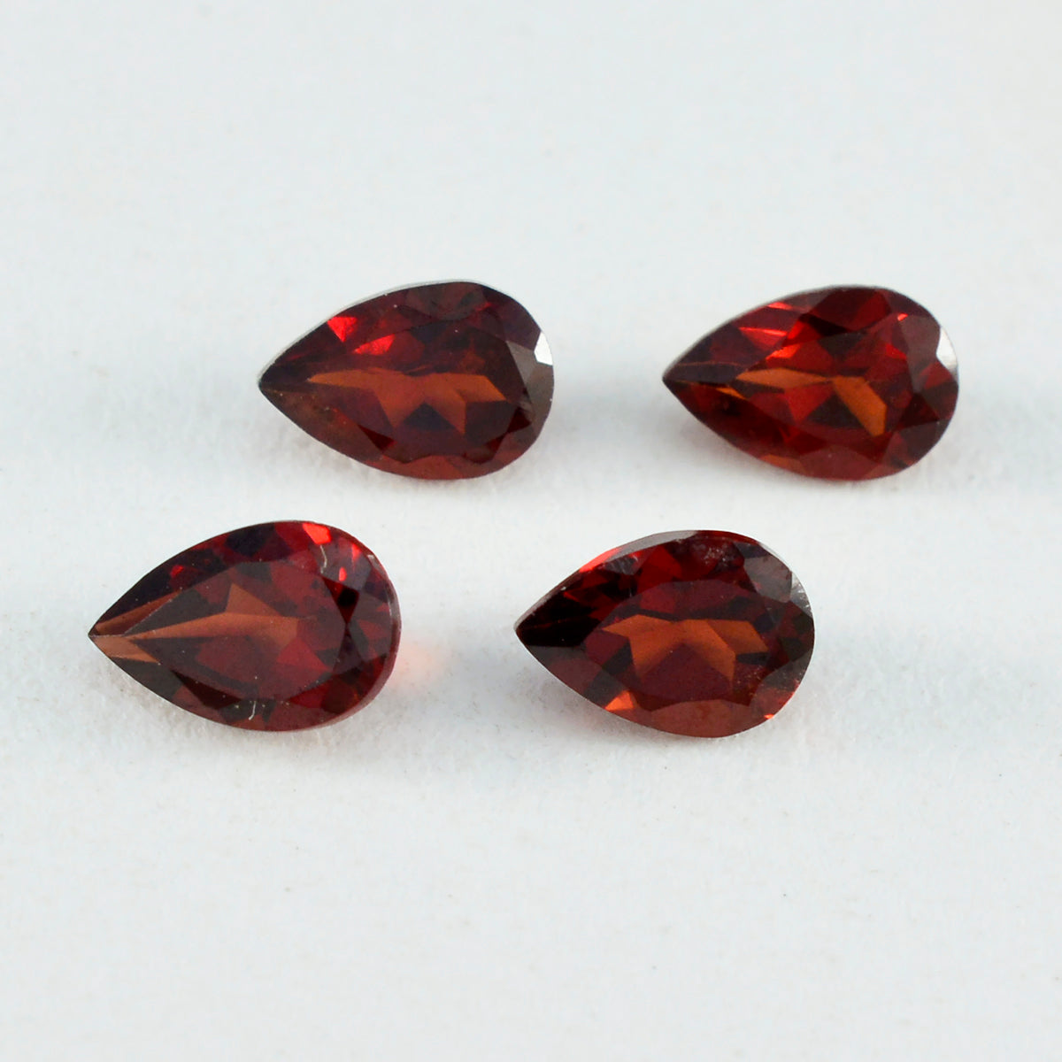 Garnet 1PC Small 6x9 MM Pear Faceted Red Pure Semi Precious Loose Gems