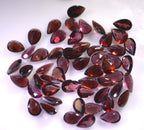 Garnet 1PC Medium 7x10 MM Pear Faceted Red Brilliant Semi Precious Loose Gemstones