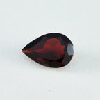 Garnet 1PC Large 9x11 MM Pear Faceted Red Polished Semi Precious Loose Gems